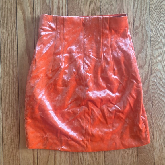 Orange Velvet & Other Stories Mini Skirt - Picture 3 of 3